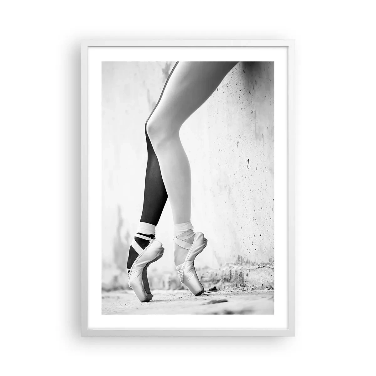 Plakat i hvid ramme - Ballerina, voila! - 50x70 cm