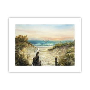 Plakat - Vindstille tilbagetog - 40x30 cm