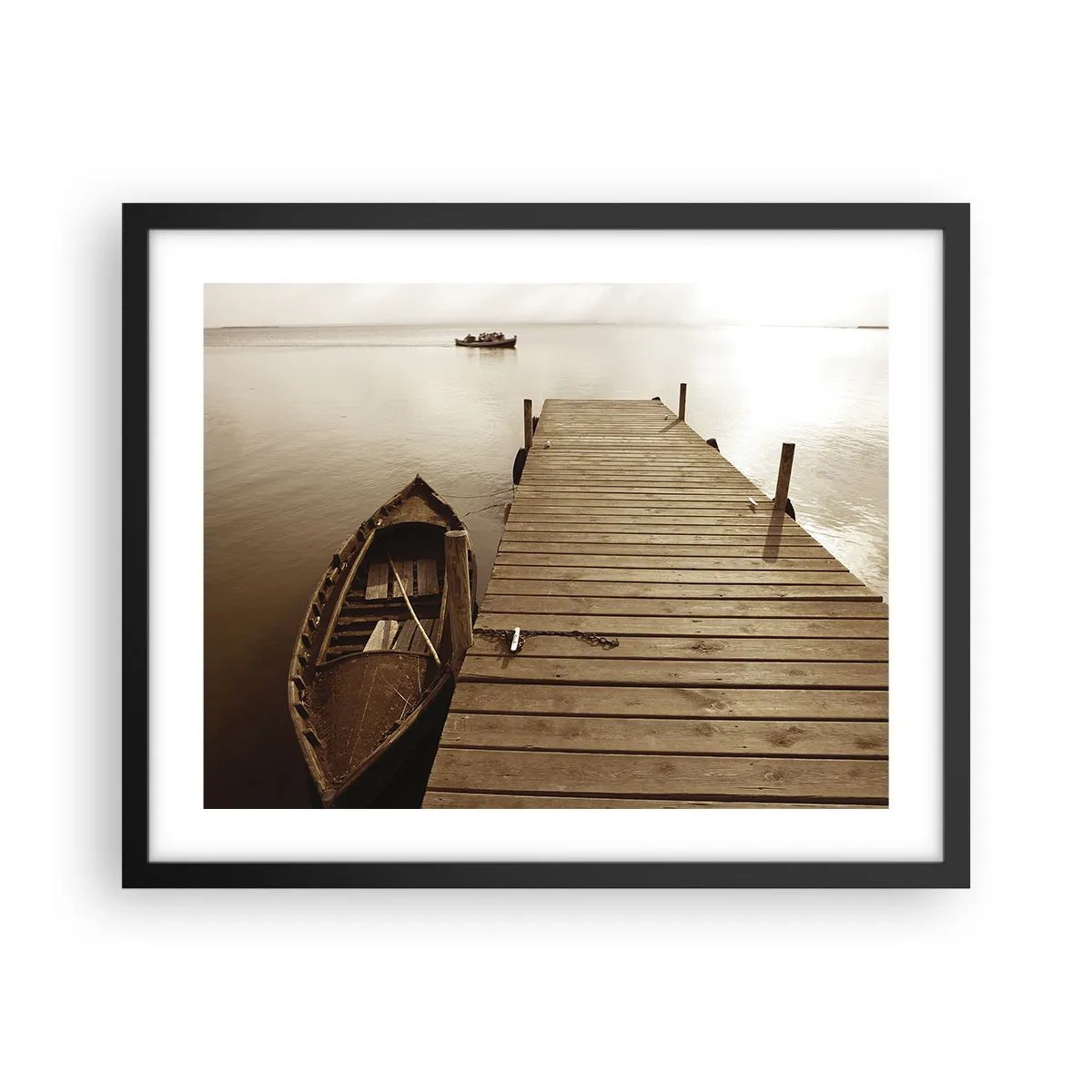 Plakat i sort ramme - Stor fred - 50x40 cm