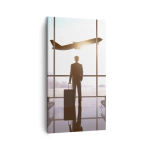 Lærredstryk - Billede på lærred - Du har tid, sæt farten ned - 45x80 cm