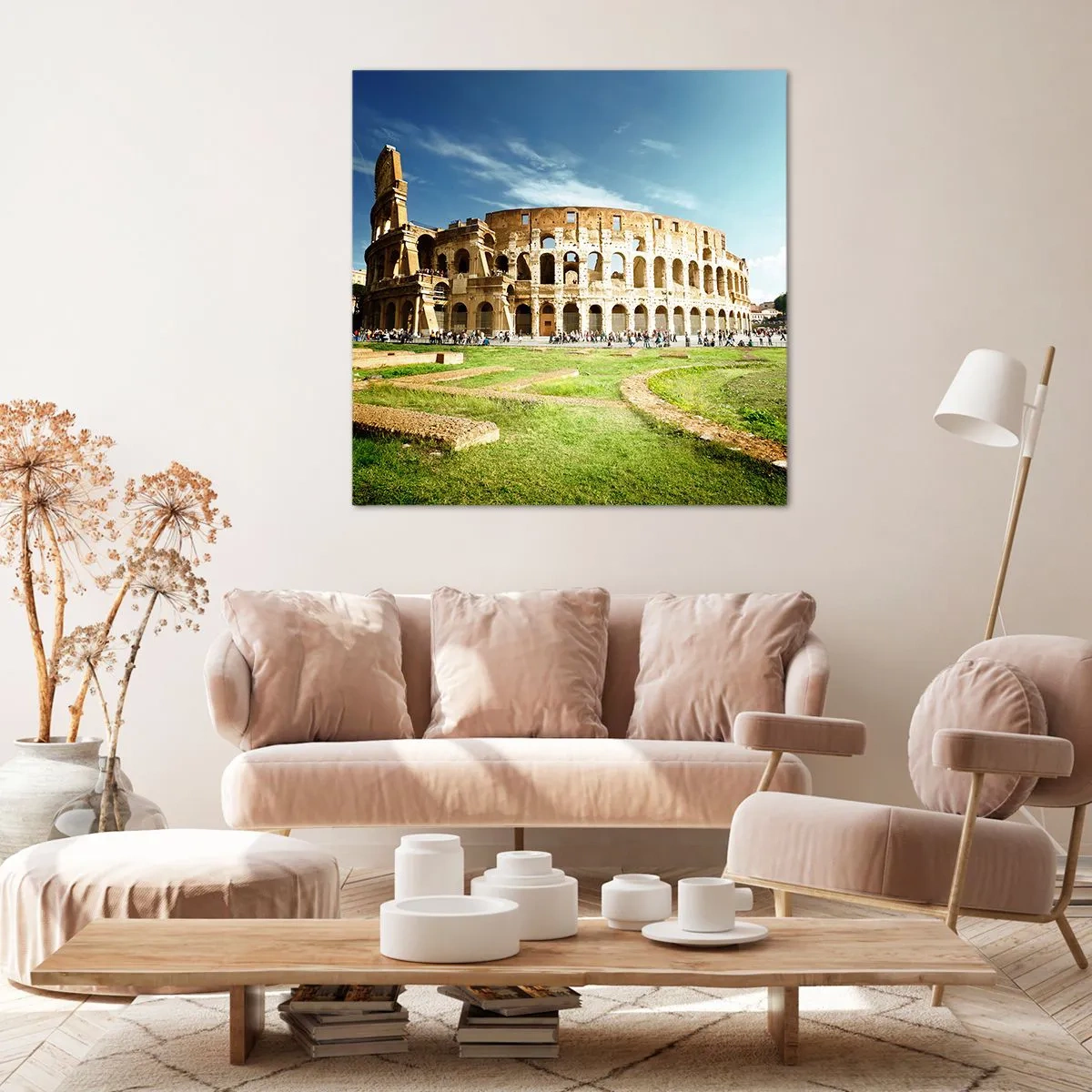 Lærredstryk - Billede på lærred - Du kan stadig høre våbenklirren - 40x40 cm