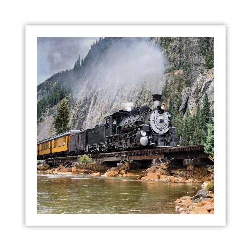 Plakat - Og hvorhen? Hvorhen? - 60x60 cm