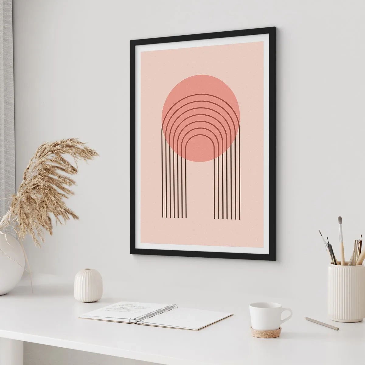 Plakat i sort ramme - Uimodståelig tiltrækningskraft - 40x50 cm