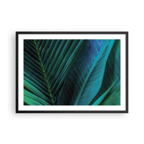 Plakat i sort ramme - Anatomi af en grøn - 70x50 cm