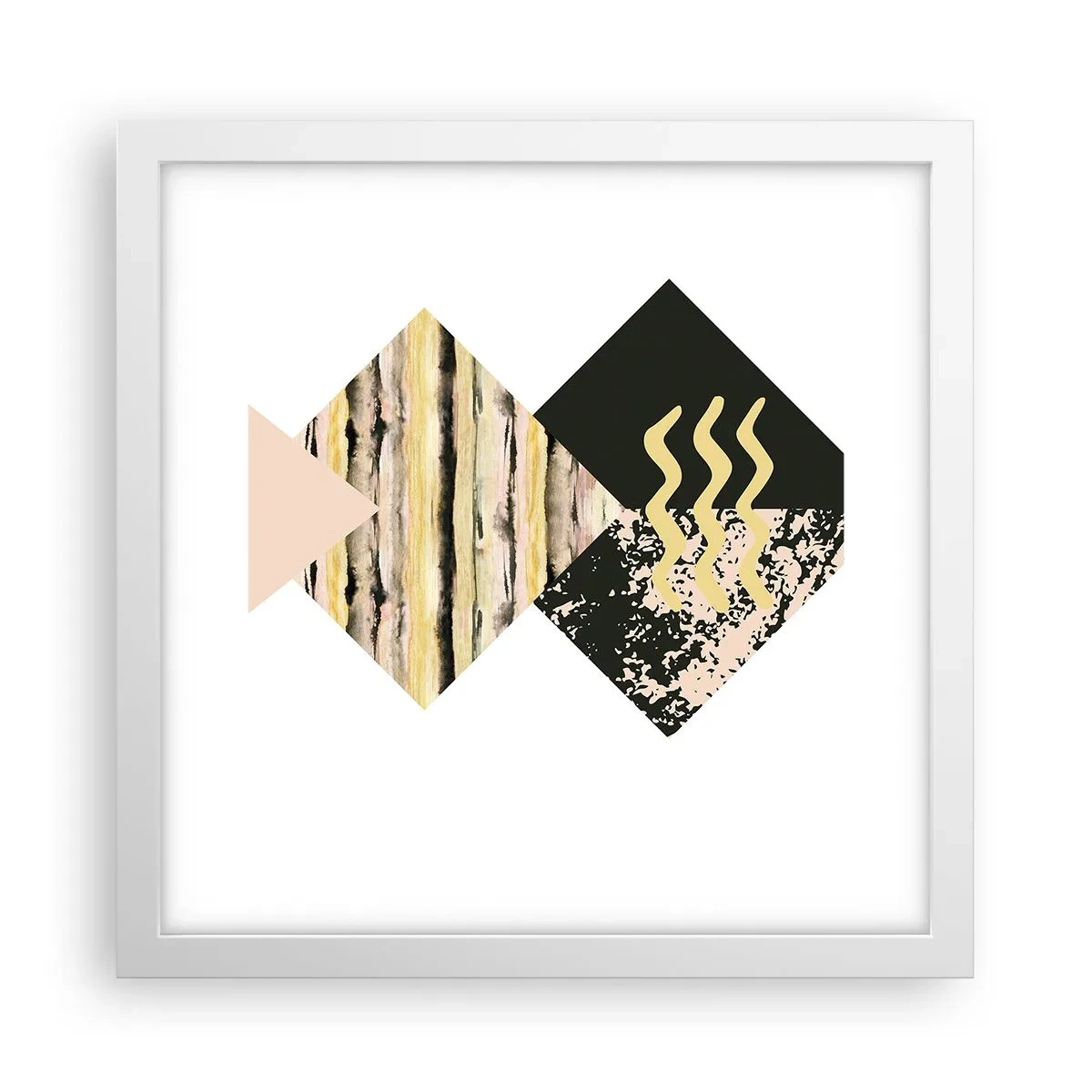 Plakat i hvid ramme - Ikke så simpelt - 30x30 cm