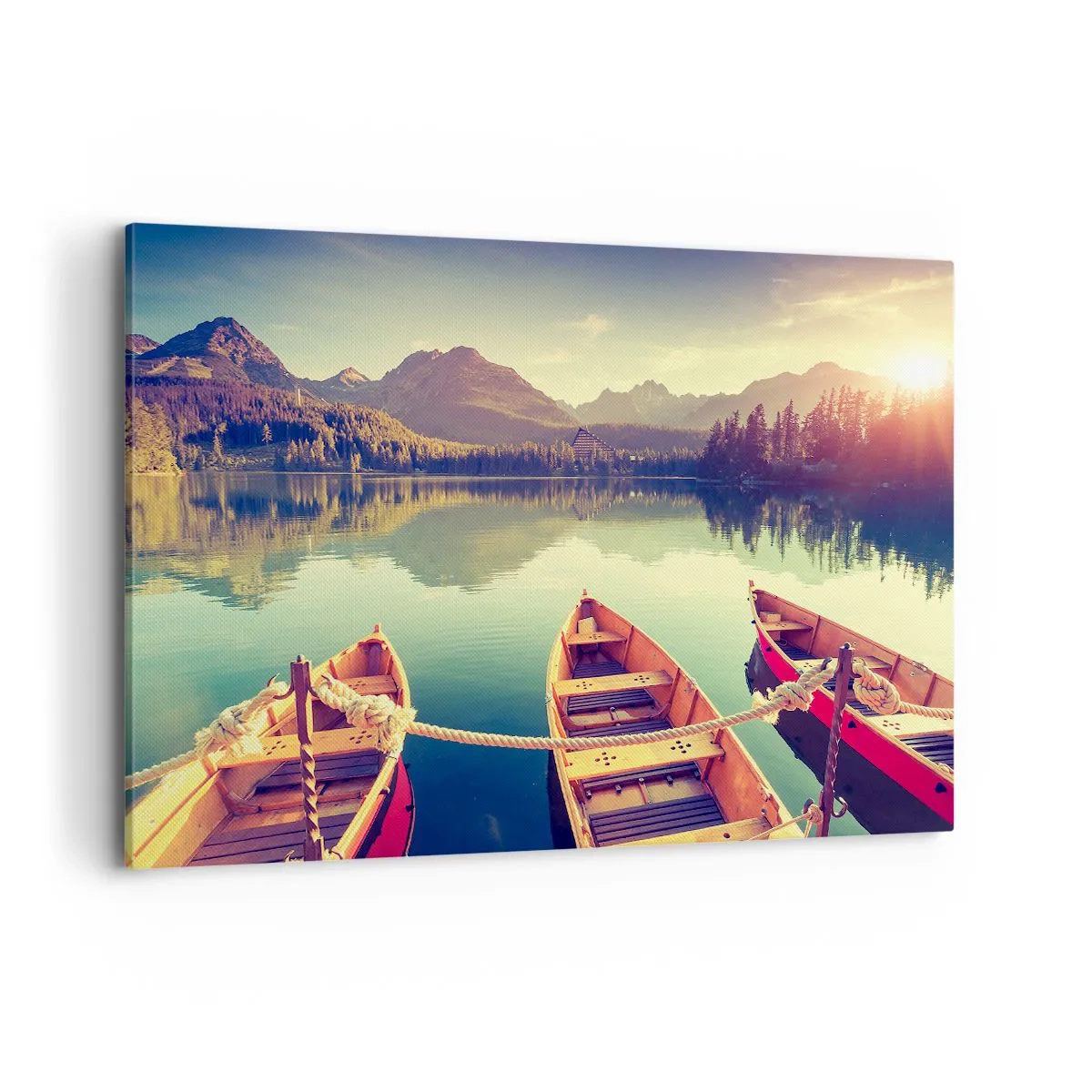 Lærredstryk - Billede på lærred - Lev efter dens love - 120x80 cm