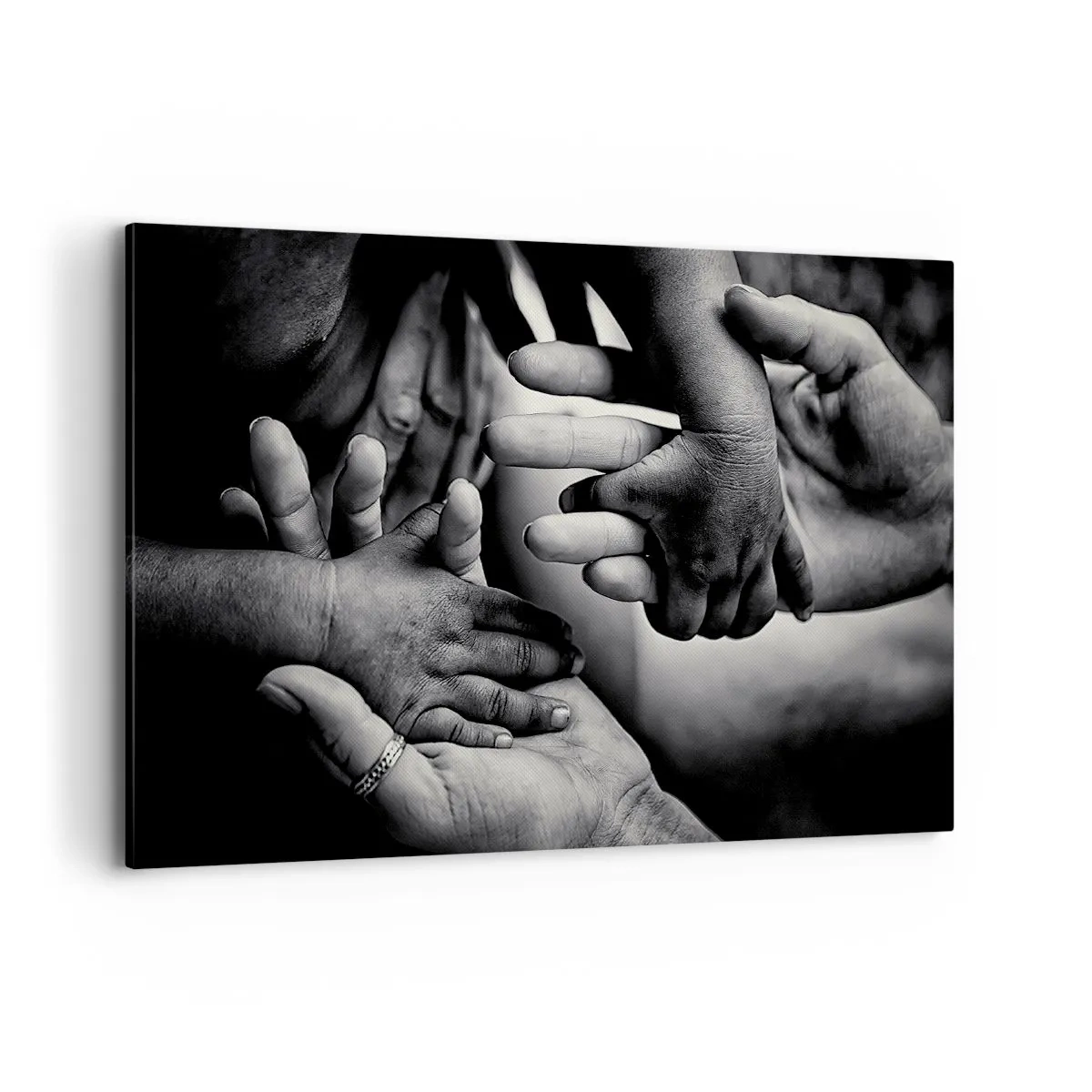 Lærredstryk - Billede på lærred - At være menneske - 100x70 cm