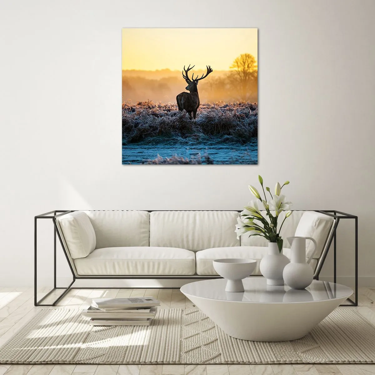 Billede på glas - Kronet på sine godser - 40x40 cm