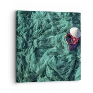 Lærredstryk - Billede på lærred - I et hav af lys - 30x30 cm