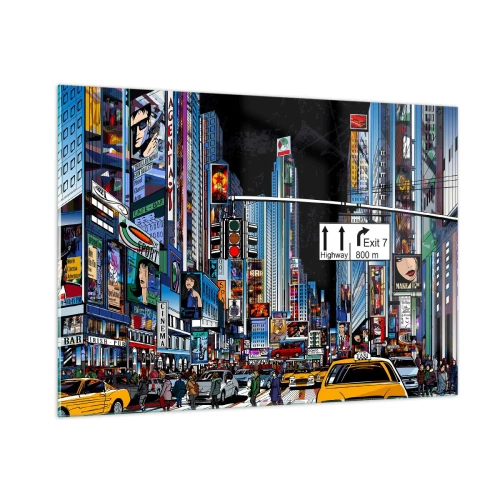 Billede på glas - En komisk stor aften - 100x70 cm