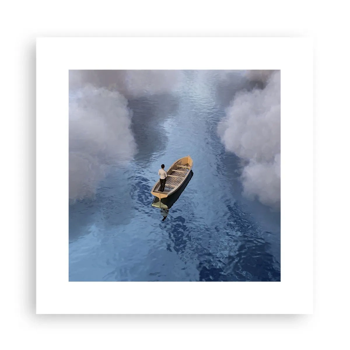 Plakat - Livet - rejsen - det ukendte - 30x30 cm