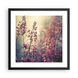 Plakat i sort ramme - Hemmelig have - 40x40 cm