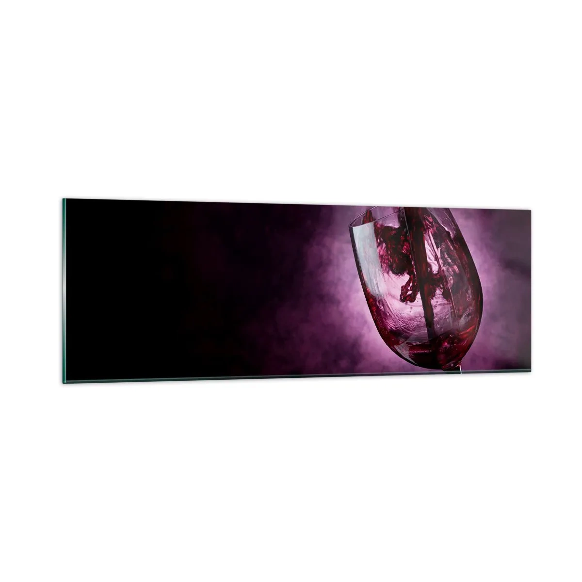 Billede på glas - Skarlagen? Carmin? Nej, rubin. - 90x30 cm