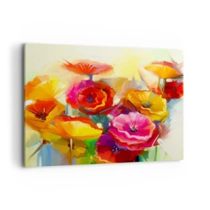 Lærredstryk - Billede på lærred - Ikke kun rødt - 100x70 cm