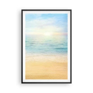 Plakat i sort ramme - Det store blå - 61x91 cm