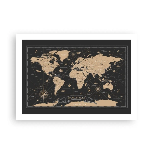 Plakat - Grænserne for min verden - 70x50 cm