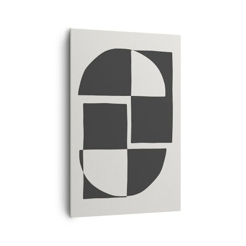 Lærredstryk - Billede på lærred - Antitese - syntese - 80x120 cm