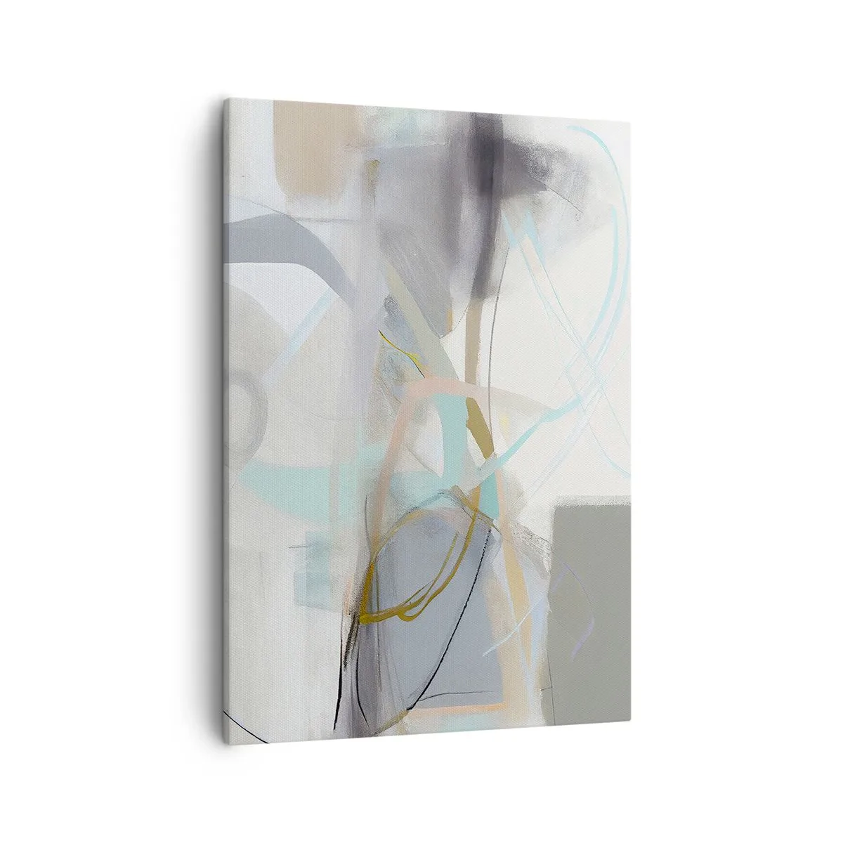 Lærredstryk - Billede på lærred - Tågeagtig abstraktion - 50x70 cm