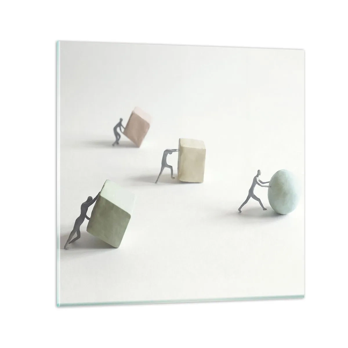 Billede på glas - Selve livet - 40x40 cm