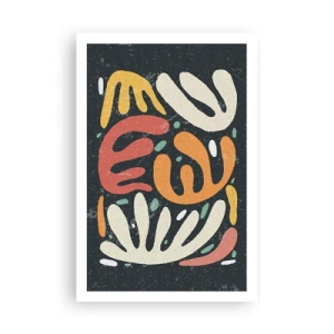 Plakat - Komposition - jeg er ved at fange dig - 61x91 cm