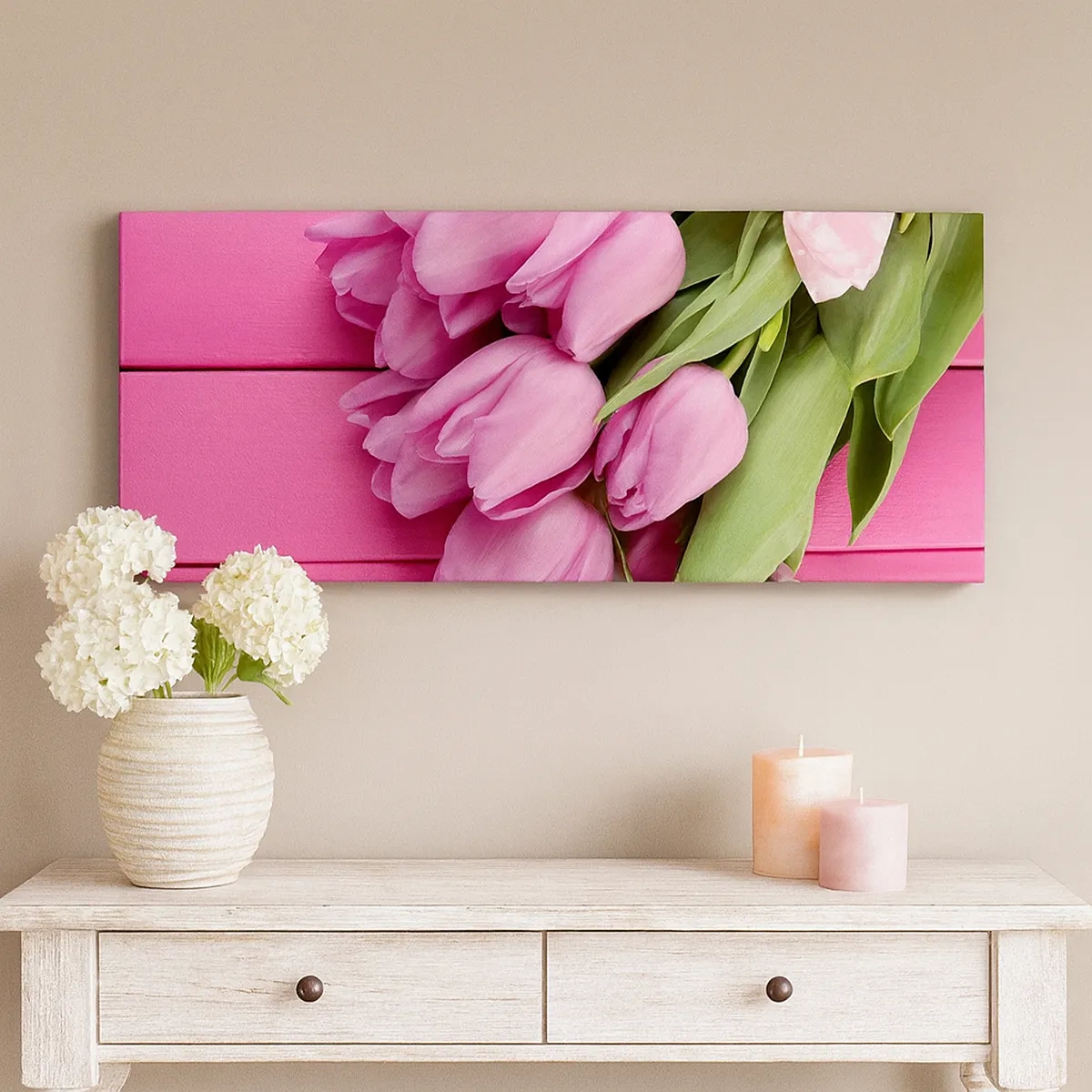 Lærredstryk - Billede på lærred - Kun til dig - 30x30 cm