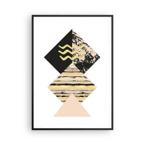 Plakat i sort ramme - Ikke så simpelt - 70x100 cm