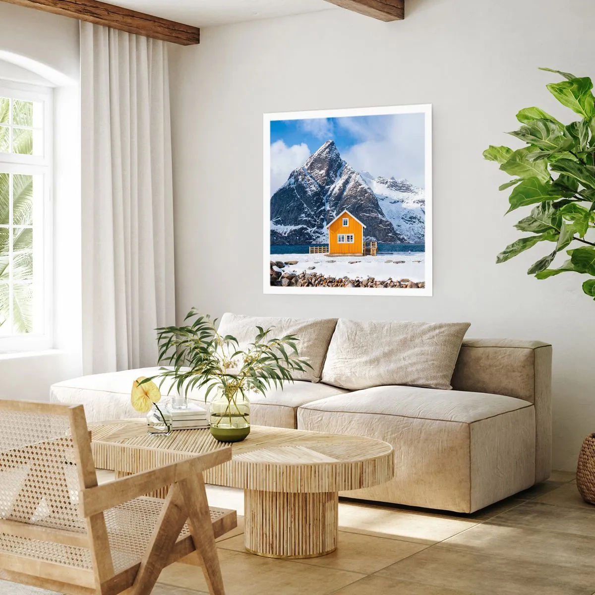 Plakat - Skandinavisk ferie - 60x60 cm