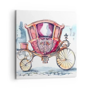 Lærredstryk - Billede på lærred - Til brylluppet eller til ballet? - 60x60 cm