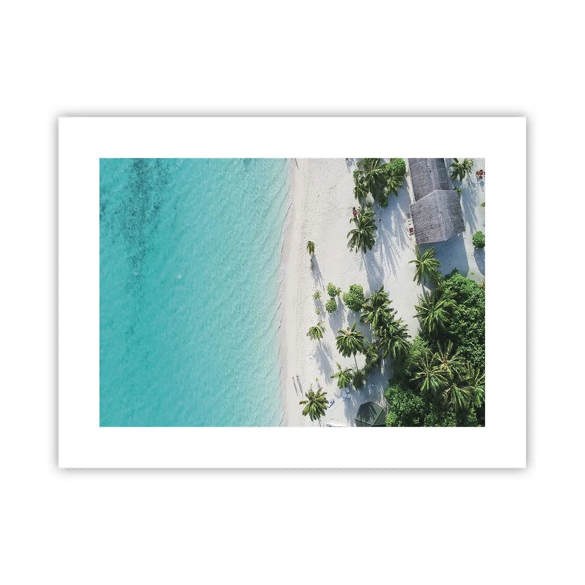 Plakat - Ferie i paradis - 40x30 cm