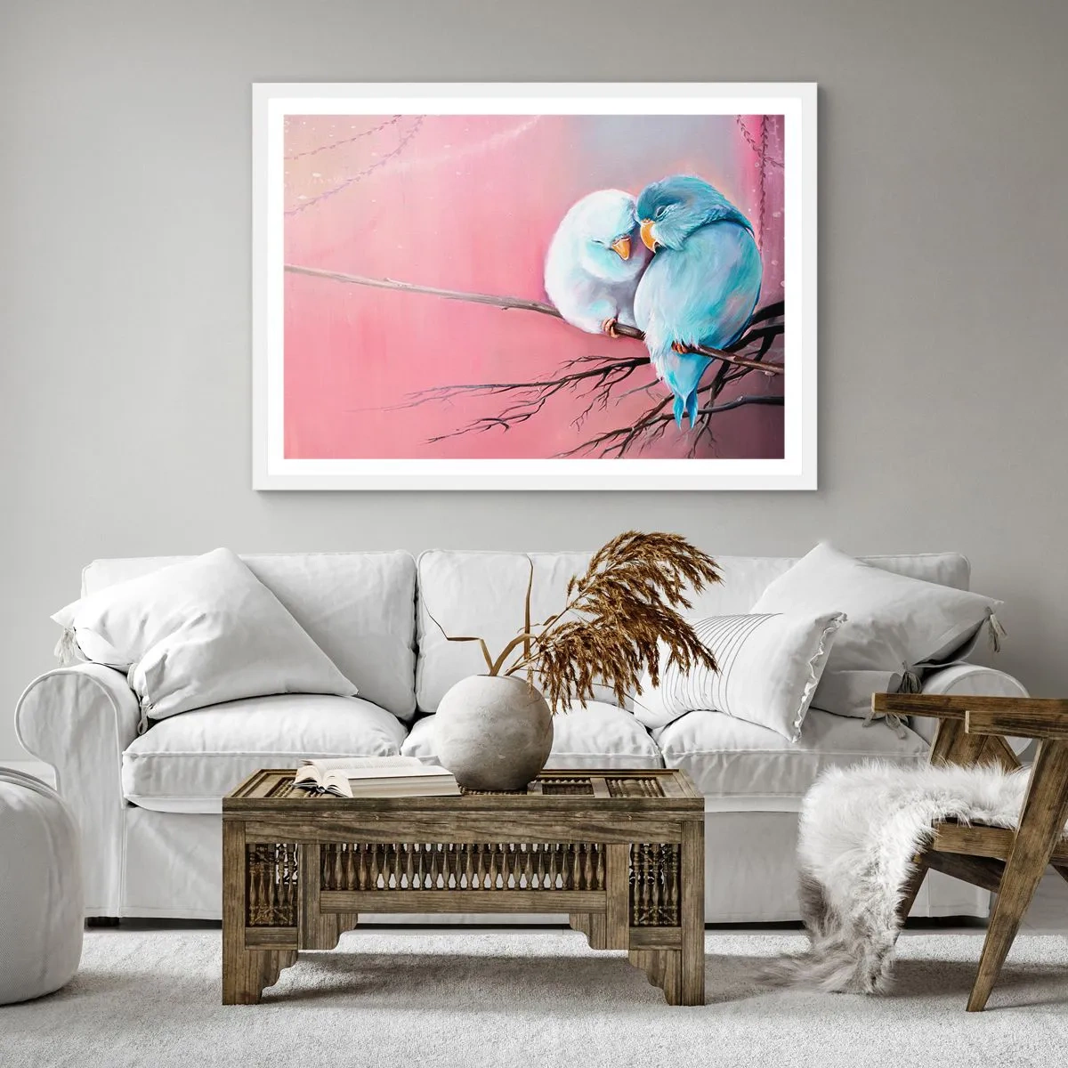 Plakat i hvid ramme - Hvad er der at tilføje?.... - 40x40 cm