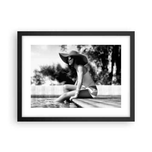 Plakat i sort ramme - Sommerdrøm - 40x30 cm