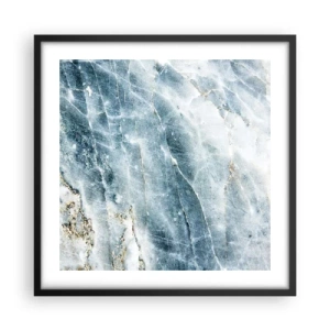 Plakat i sort ramme - Isverden - 50x50 cm