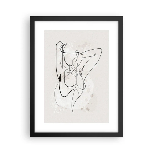 Plakat i sort ramme - Forførelsens kunst - 30x40 cm