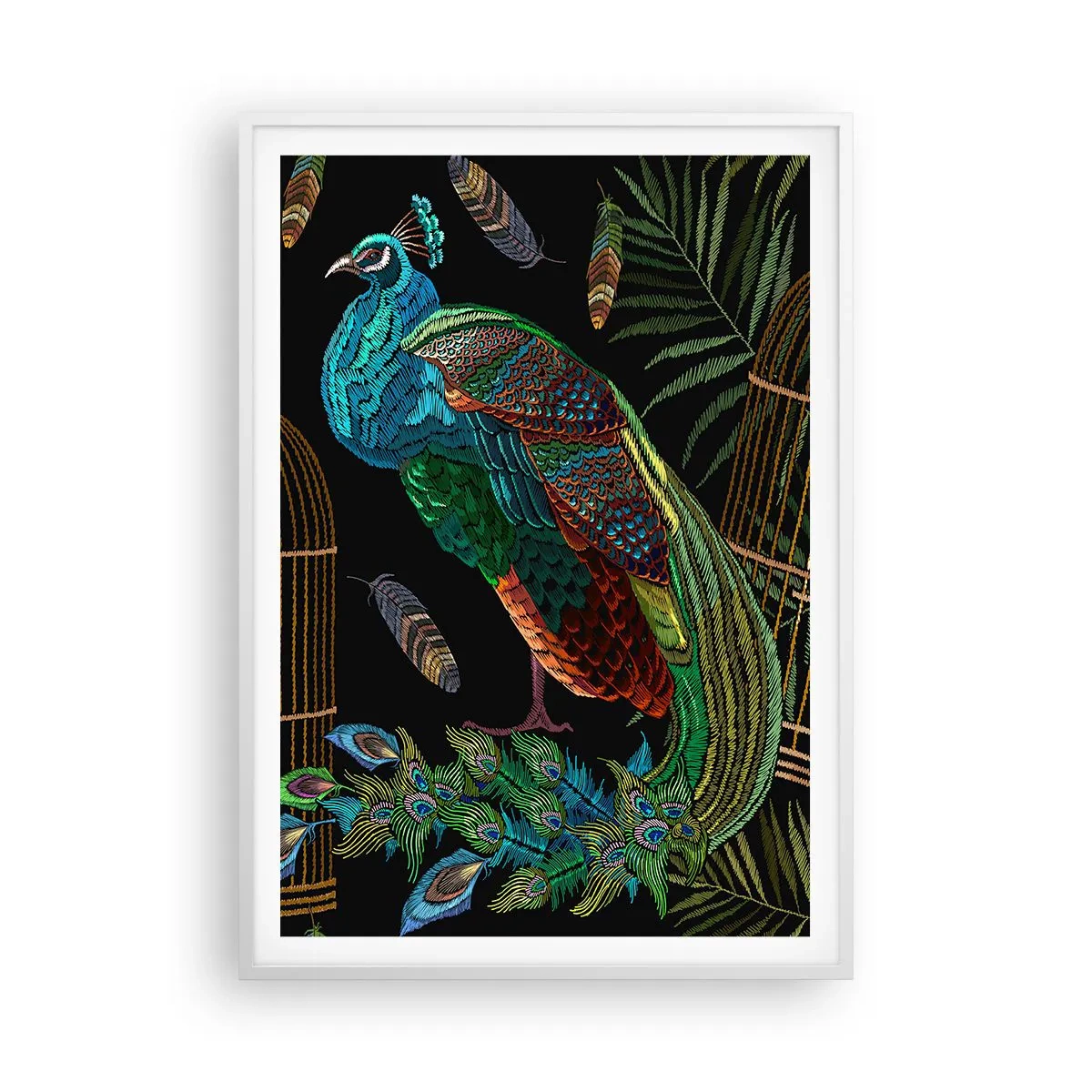 Plakat i hvid ramme - I kongelige gevandter - 70x100 cm