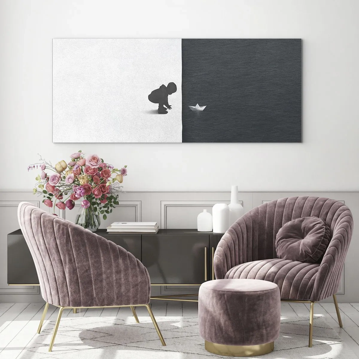 Billede på glas - Stor ekspedition - 120x50 cm