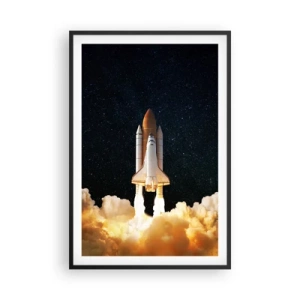 Plakat i sort ramme - Ad astra! - 61x91 cm