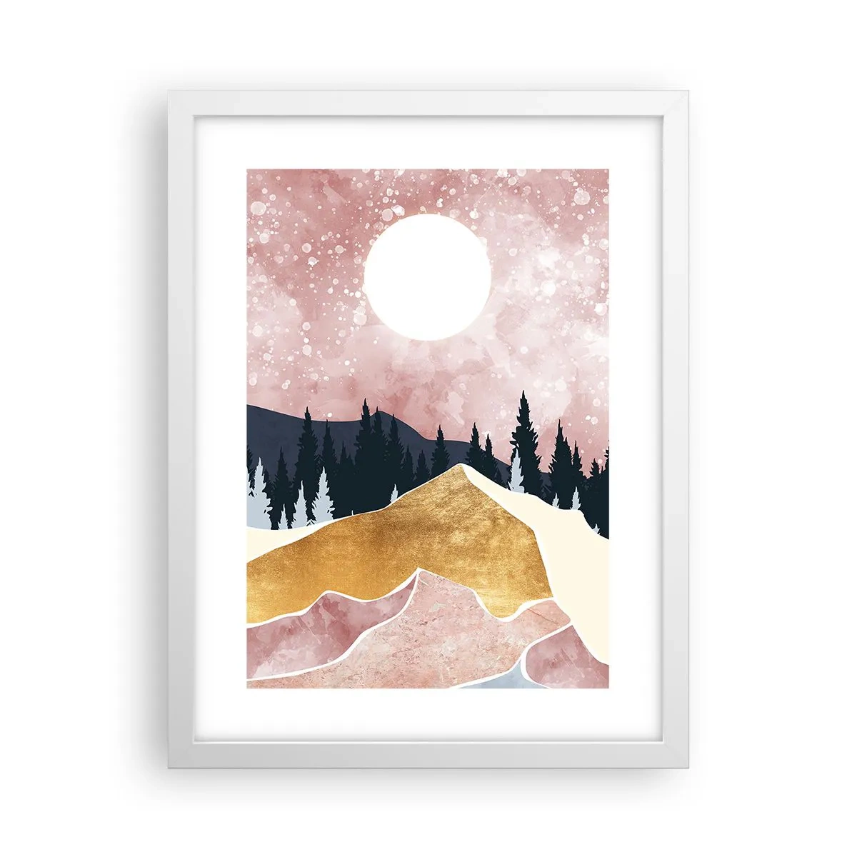 Plakat i hvid ramme - Nattevagt - 30x40 cm