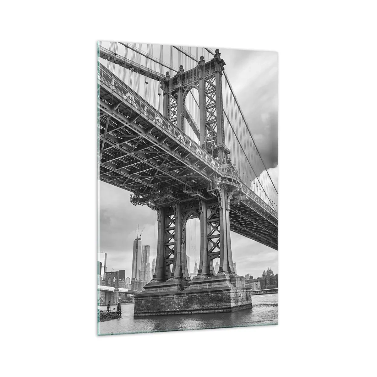 Billede på glas - Til byens hjerte - 70x100 cm