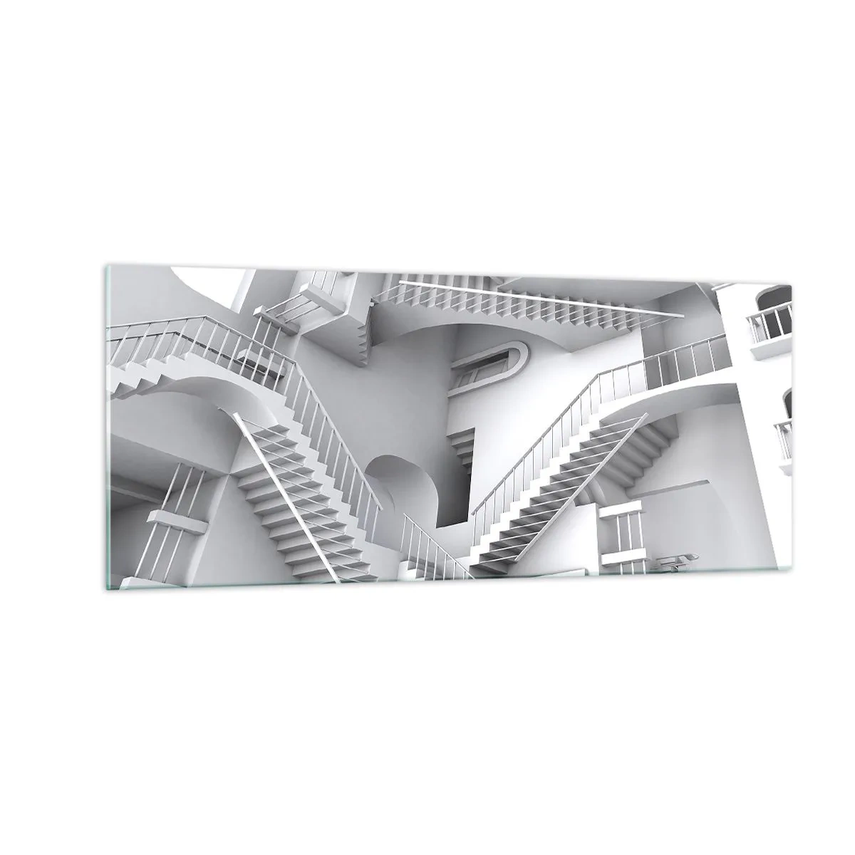 Billede på glas - Rummets paradokser - 100x40 cm