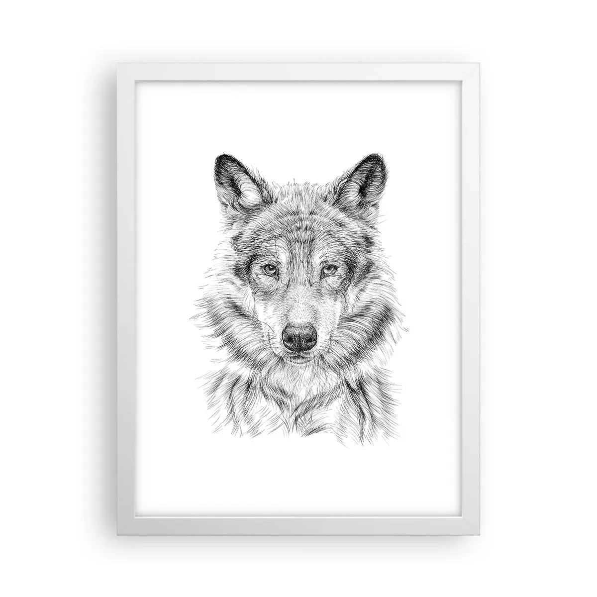 Plakat i hvid ramme - En født leder - 30x40 cm