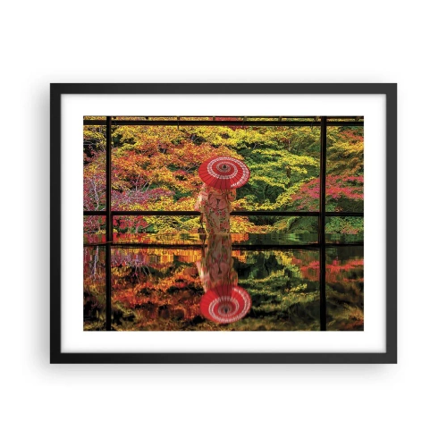 Plakat i sort ramme - I naturens tempel - 50x40 cm