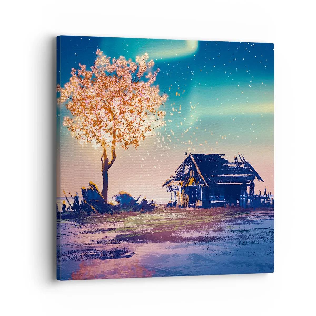 Lærredstryk - Billede på lærred - Naturen går ikke over - 40x40 cm