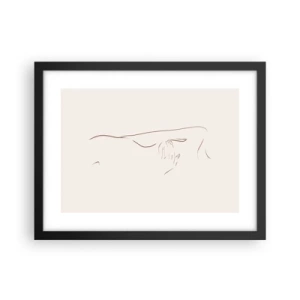 Plakat i sort ramme - Begærets form - 40x30 cm