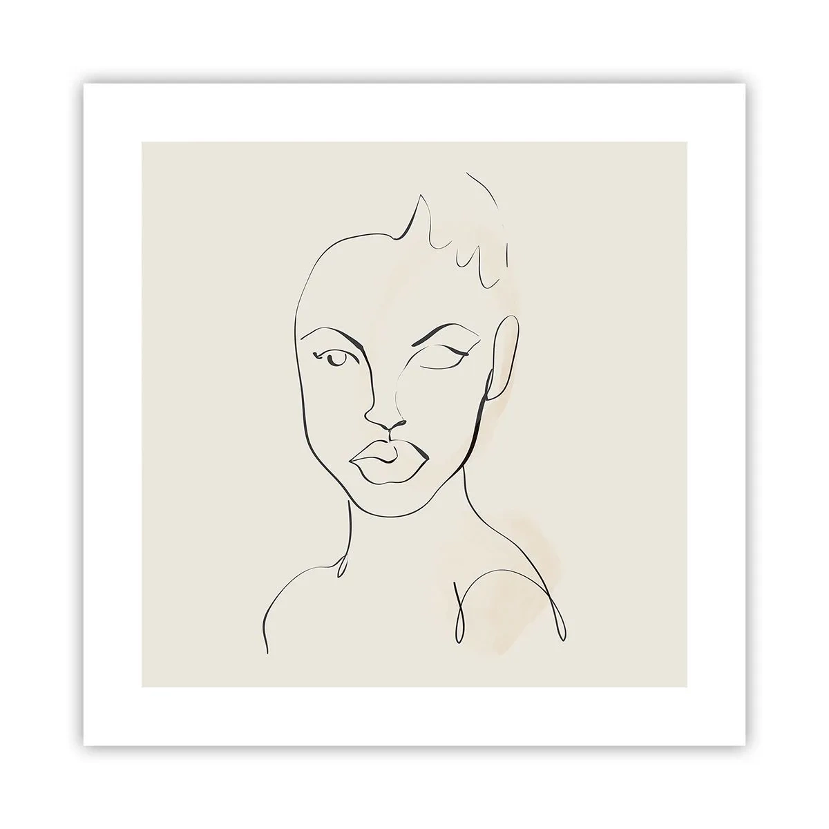 Plakat - Omrids af sensualitet - 40x40 cm