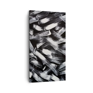 Lærredstryk - Billede på lærred - Abstraktion i den industrielle ånd - 45x80 cm