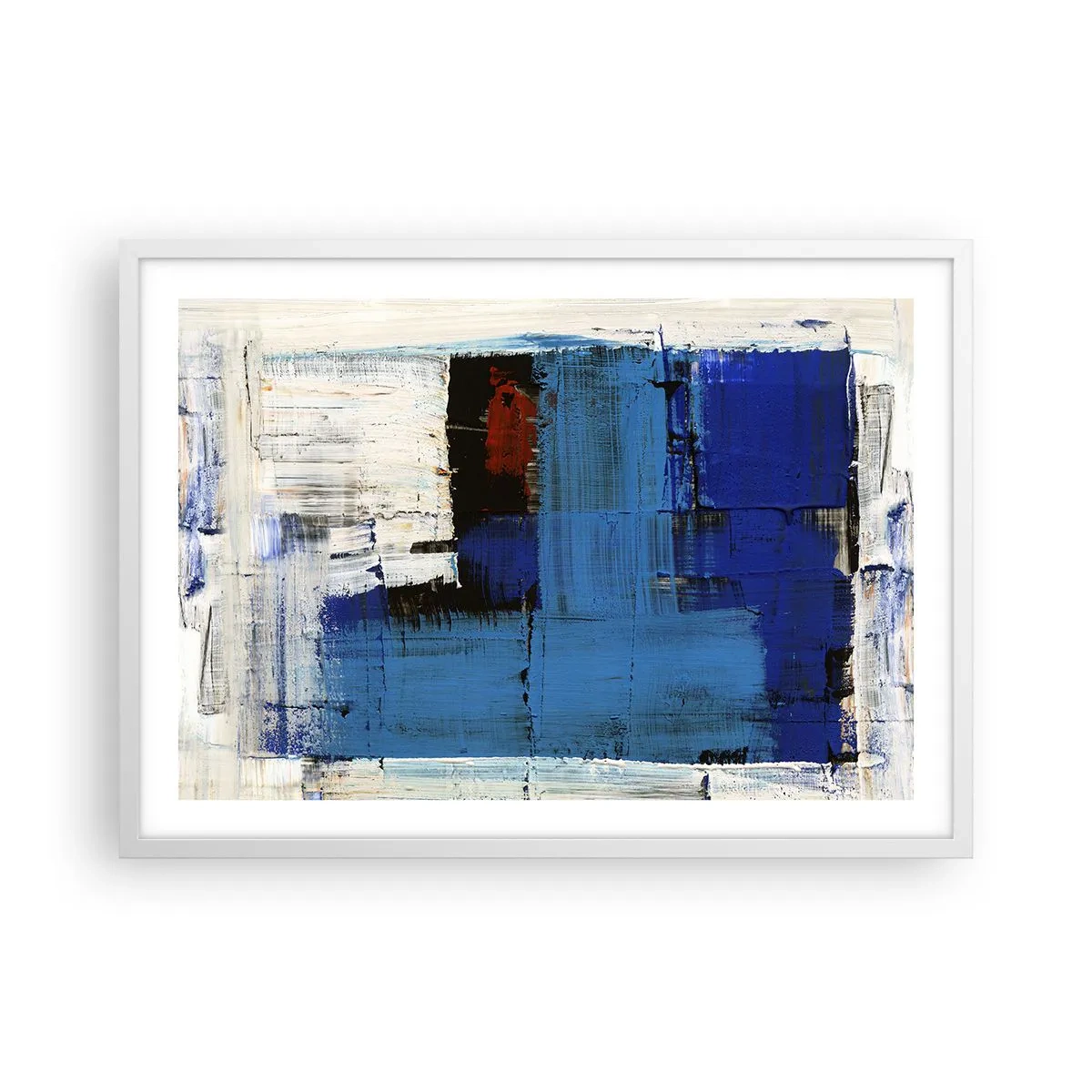 Plakat i hvid ramme - Det blås hemmelighed - 70x50 cm