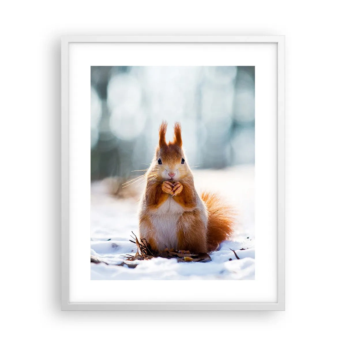 Plakat i hvid ramme - Og hvad kigger du på? - 40x50 cm