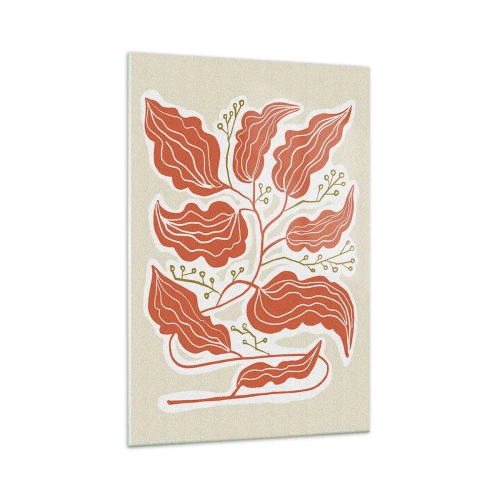 Billede på glas - Folk og koral - 70x100 cm