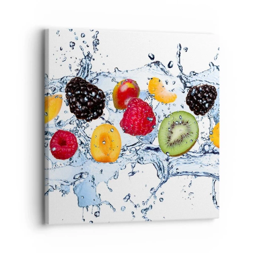 Lærredstryk - Billede på lærred - Hav det sjovt med os - 30x30 cm