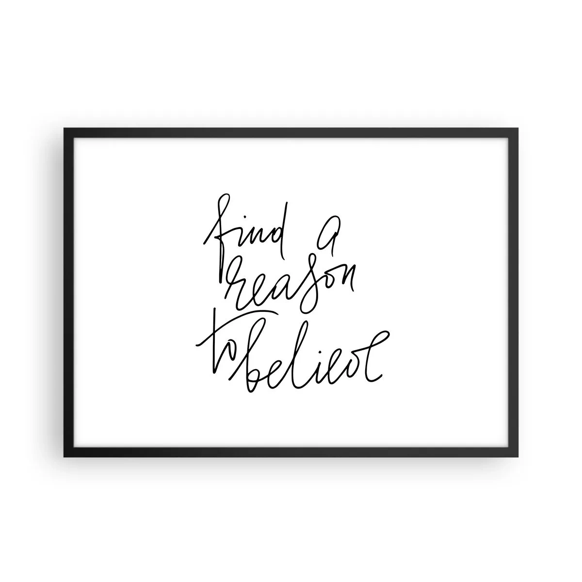Plakat i sort ramme - Det er muligt - 70x50 cm